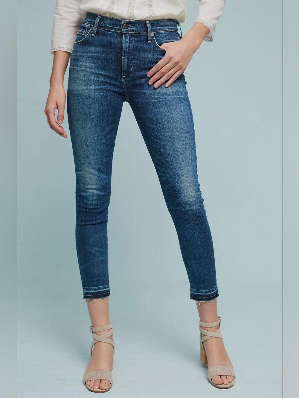 Citizens Of Humanity "Rocket Crop High-Rise Skinny" Jeans